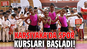 Karşıyaka’da spor kursları başladı!