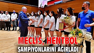 Meclis, hentbol şampiyonlarını ağırladı