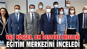 Vali Köşger, BM Destekli Meslekî Eğitim Merkezini İnceledi