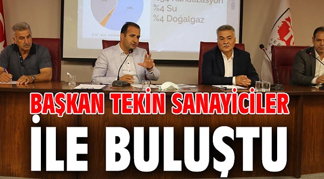 Başkan Tekin sanayiciler ile buluştu