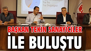 Başkan Tekin sanayiciler ile buluştu