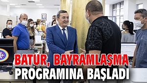 Batur, bayramlaşma programına başladı