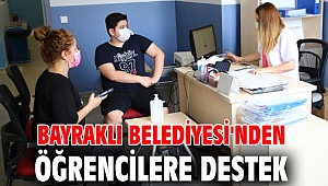 Bayraklı Belediyesi'nden öğrencilere destek