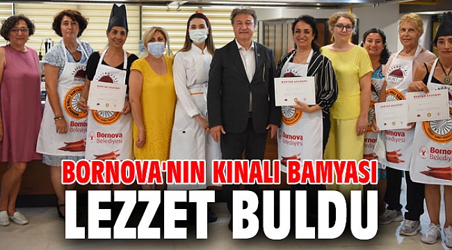 Bornova'nın Kınalı Bamyası lezzet buldu