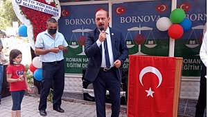 Bornova Roman Hakları Eğitim Derneği kapılarını açtı