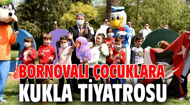 Bornovalı çocuklara kukla tiyatrosu