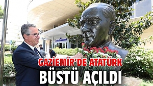 Gaziemir’de Atatürk büstü açıldı