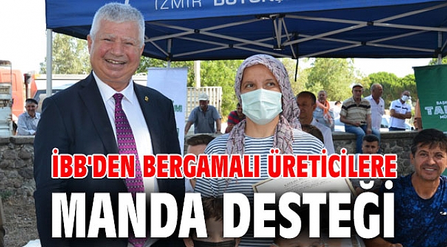 İBB'den Bergamalı üreticilere manda desteği