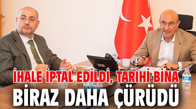 İhale iptal edildi, tarihi bina biraz daha çürüdü