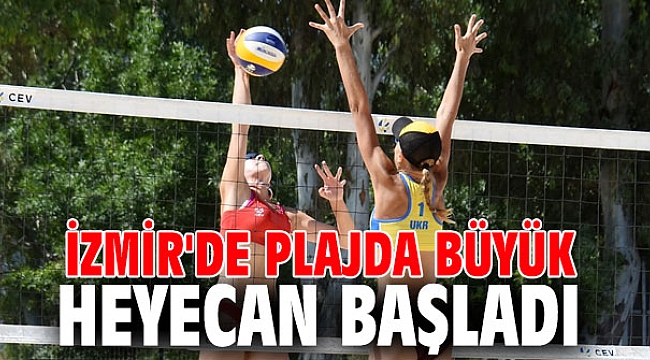 İzmir'de plajda büyük heyecan başladı