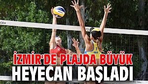 İzmir'de plajda büyük heyecan başladı
