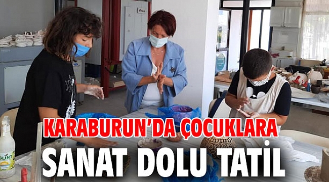 Karaburun’da çocuklara sanat dolu tatil