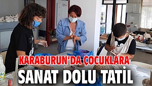 Karaburun’da çocuklara sanat dolu tatil