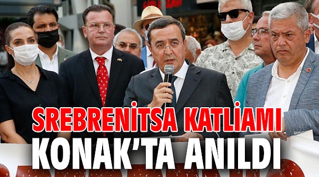 Srebrenitsa Katliamı Konak’ta törenle anıldı