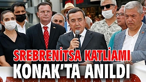 Srebrenitsa Katliamı Konak’ta törenle anıldı