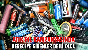 Atık pil kampanyasında dereceye girenler belli oldu
