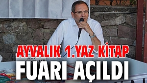 AYVALIK 1.YAZ KİTAP FUARI AÇILDI