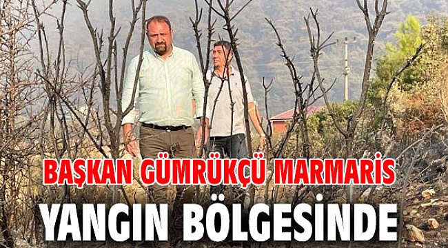 Başkan Gümrükçü Marmaris Yangın Bölgesinde