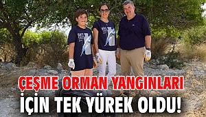 Çeşme orman yangınları için tek yürek oldu!