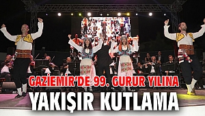 Gaziemir’de 99. gurur yılına yakışır kutlama