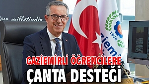 Gaziemirli öğrencilere çanta desteği