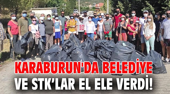 Karaburun'da belediye ve STK’lar el ele verdi!
