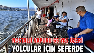 Nostalji vapuru 65 yaş üzeri yolcular için seferde