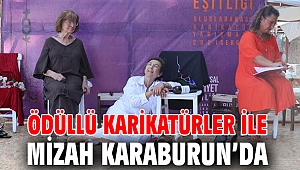 Ödüllü karikatürler ile mizah Karaburun’da 