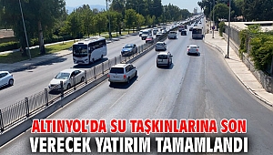 Altınyol’da su taşkınlarına son verecek yatırım tamamlandı