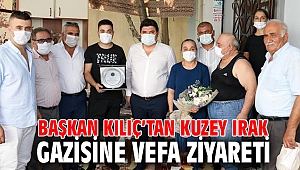 Başkan Kılıç’tan Kuzey Irak gazisine vefa ziyareti