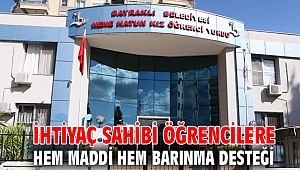 İHTİYAÇ SAHİBİ ÖĞRENCİLERE HEM MADDİ HEM BARINMA DESTEĞİ