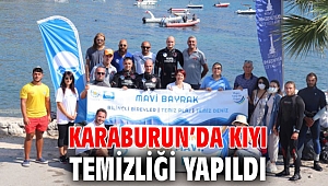 Karaburun’da kıyı temizliği yapıldı