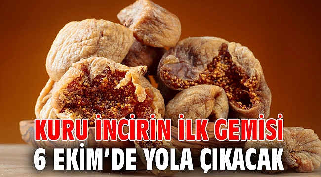 Kuru incirin ilk gemisi 6 Ekim’de yola çıkacak
