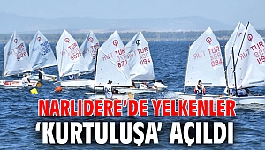 Narlıdere’de yelkenler ‘kurtuluşa’ açıldı