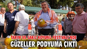 Tarım ve Sakız Koyunu Festivali'nde güzeller podyuma çıktı