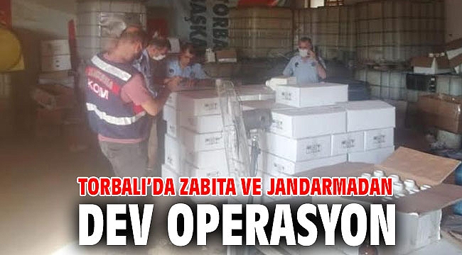 Torbalı’da zabıta ve jandarmadan dev operasyon