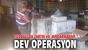 Torbalı’da zabıta ve jandarmadan dev operasyon