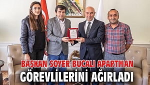 Başkan Soyer Bucalı apartman görevlilerini ağırladı