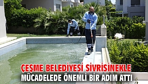 Çeşme Belediyesi sivrisinekle mücadelede önemli bir adım attı