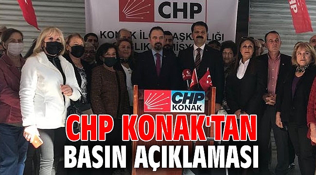 CHP Konak'tan Basın Açıklaması