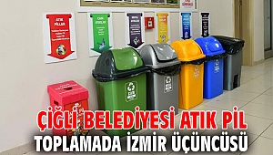 Çiğli Belediyesi Atık Pil Toplamada İzmir Üçüncüsü