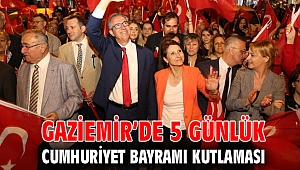 Gaziemir’de 5 günlük Cumhuriyet Bayramı kutlaması