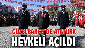 Güzelbahçe’de Atatürk Heykeli Açıldı