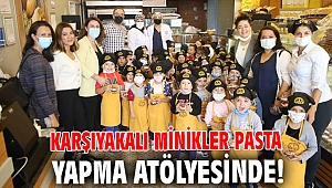 Karşıyakalı minikler pasta yapma atölyesinde!