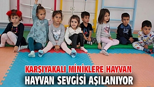 Karşıyakalı miniklere hayvan sevgisi aşılanıyor 