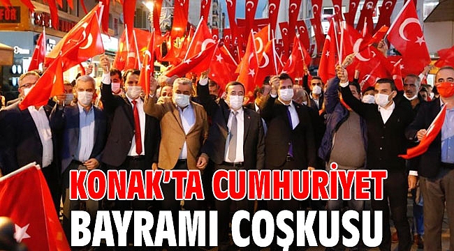 Konak’ta Cumhuriyet Bayramı coşkusu