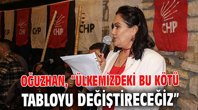 Oğuzhan, “Ülkemizdeki bu kötü tabloyu değiştireceğiz”
