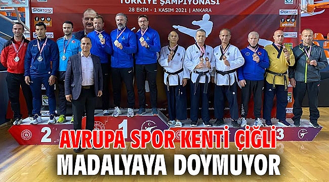 Avrupa Spor Kenti Çiğli Madalyaya Doymuyor