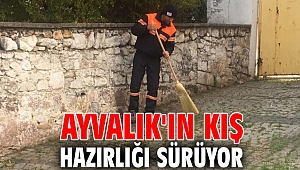 Ayvalık'ın kış hazırlığı sürüyor