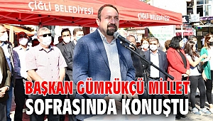 Başkan Gümrükçü Millet Sofrasında Konuştu